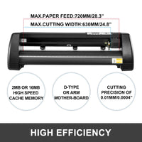 SucceBuy 28-34 Inch Vinyl Cutter Machine W/ Floor Stand Vinly Sign Cutting Plotter Starter Kits Software Adjustable Force  Speed
