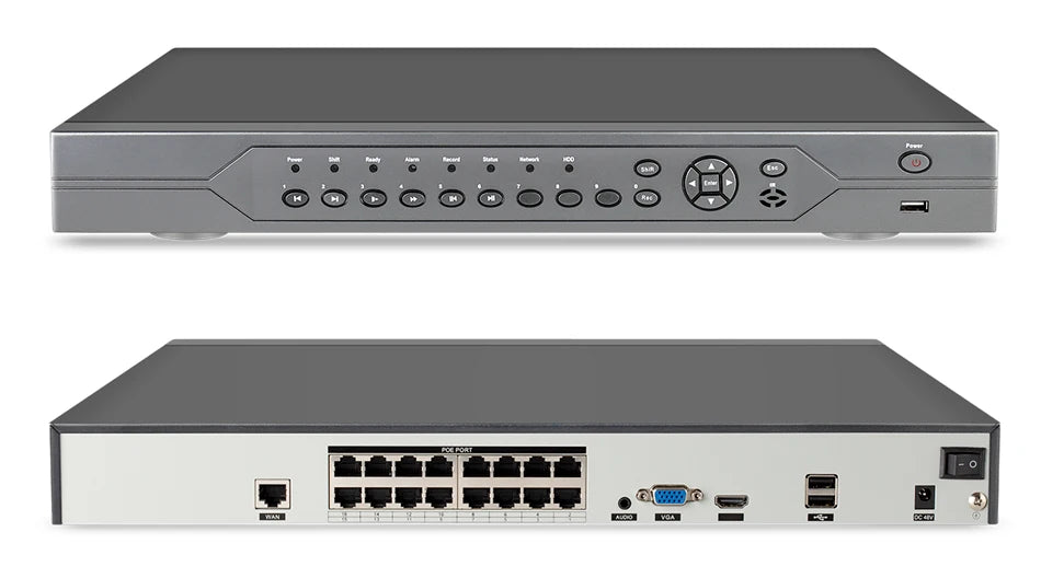 Techage H.265 16CH 4K 8MP 5MP 4MP 2MP POE NVR P2P Remote View Network POE NVR for IP Camera Surveillance CCTV Set Onvif