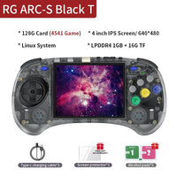 ANBERNIC RG ARC-S/RG ARC-D Retro Handheld Game Console 4.0" Six Button Design Gaming Console Support Wired Handle HD-compatible