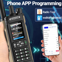 Walkie Talkie Baofeng UV-32 Multi Band 10W GPS Bluetooth Programming Amateur AM Two Way Radio with 2.0" Screen Type-C Ham Radio