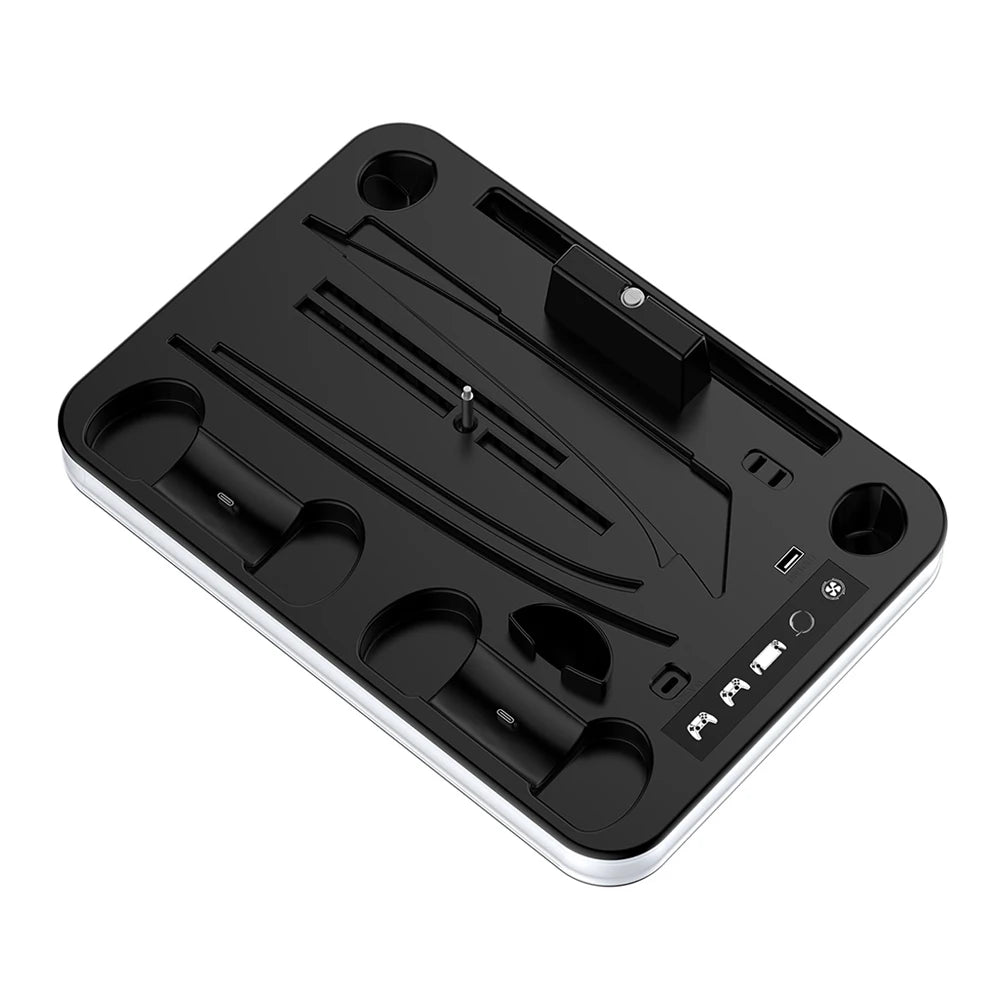 For PS5 Slim Cooling Stand PS5 cooling StationRGB Charging Base Dual Controller Charger Dock Station for PS5/PS5 Slim Accsessory