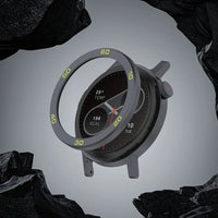 Stylish Metal Bezel Ring Replacement Case Cover for CMF by Nothing Watch Pro 2 with Tempered Glass Protector