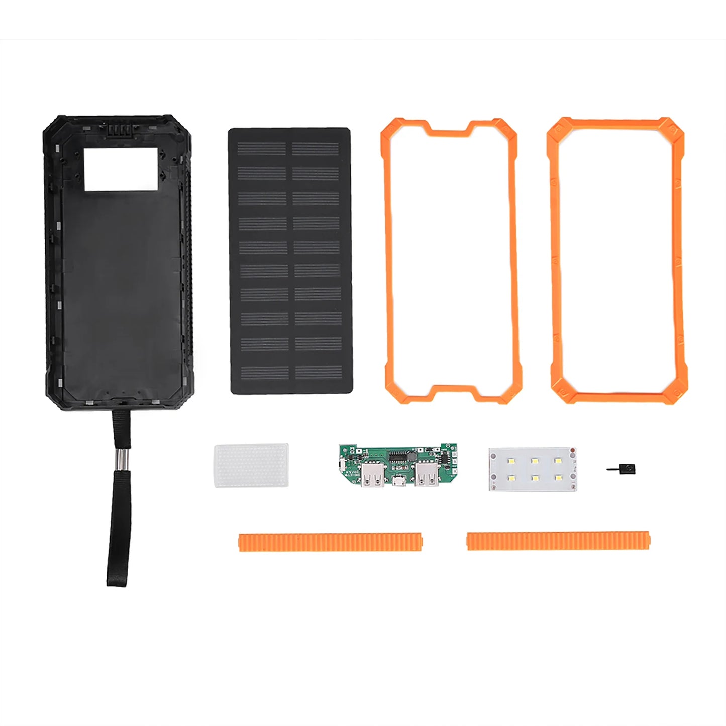 Mobile Power Bank Solar Power Bank Portable 20000mAh Fast Charging Dual USB Polar Mobile Power Bank Case DIY Kit Power Bank Case