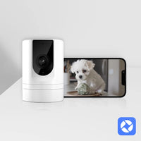 4PC Ease Life APP, Security Camera Indoor, 1080P Pet Camera, Pet Camera with Phone App, Foldable Baby Camera for Home Security,