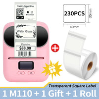 Phomemo M110 Self-adhesive Smart Thermal Label Printer for Business,Barcode Label, Price Tag, Address Wireless Sticker Printer