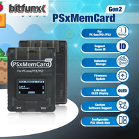 Bitfunx Three Colors PSxMemCard Gen2 Sd2psXtd With MicroSD Card for PlayStation1 PS one Playstation2 Game Consoles