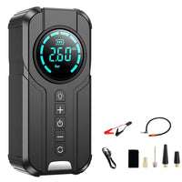 Jump Starter with Air Compressor, 1000A Portable Battery Booster with 150 PSI Tire Inflation 6000mAh Jump Starter for Car