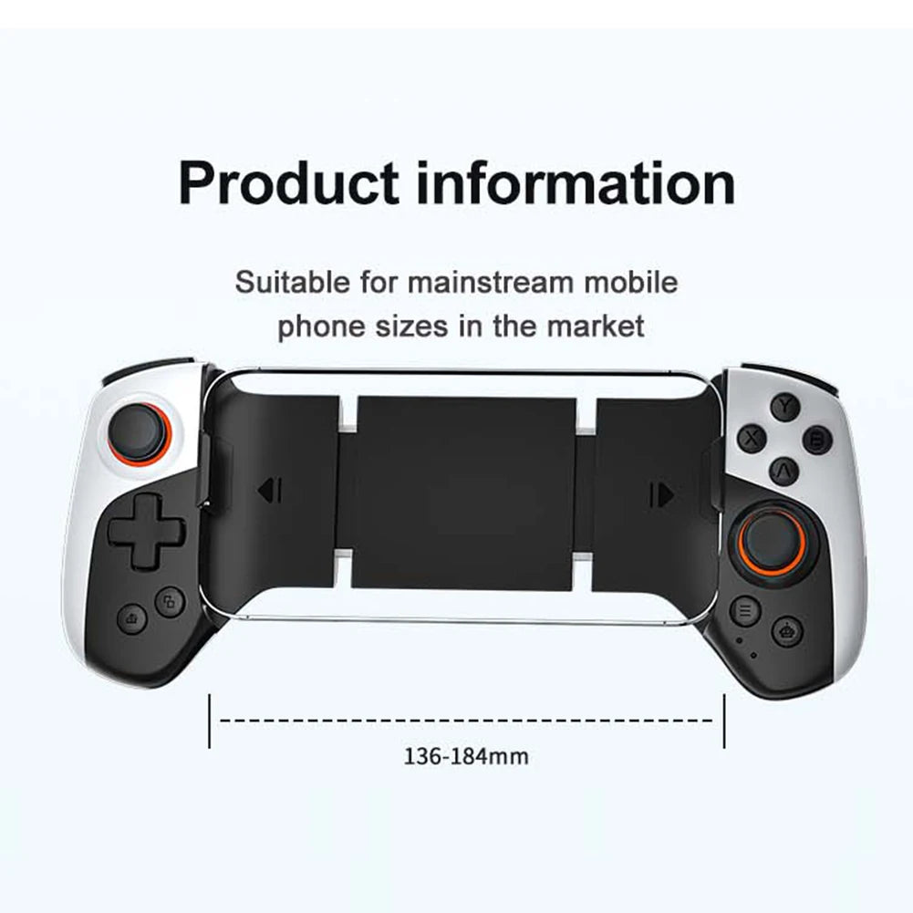 Mobile Phone Game Controller Bluetooth Compatible 53 Macro Function Wireless Gamepad for iPhone iPad Android PC and Switch