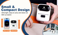 Phomemo M110 Self-adhesive Smart Thermal Label Printer for Business,Barcode Label, Price Tag, Address Wireless Sticker Printer