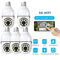 4PC Boykeep Light Bulb Security Cameras, Wireless 5G WiFi ,Ease Life APP,360 Degree E27 1080P Cam,Night Vision,Motion Detection