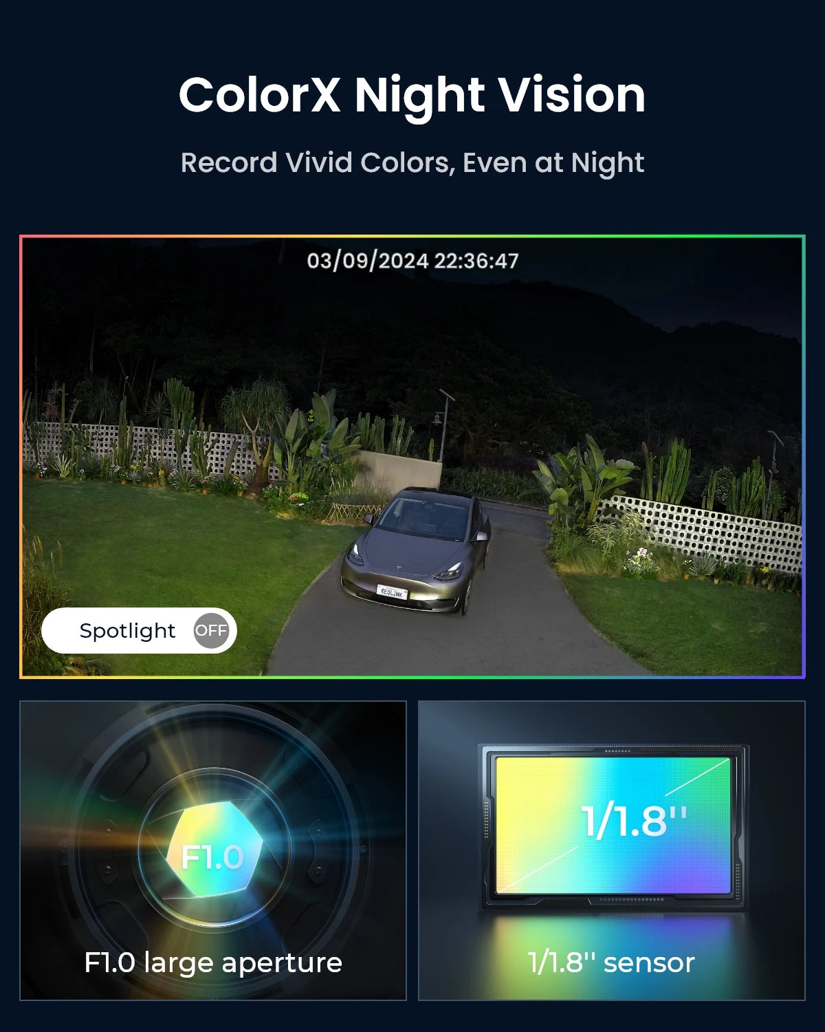 Reolink 4K Solar WiFi Security Camera Long Lasting 360° PT Auto Tracking Wireless ColorX Night Vision Dual-Band WiFi 6 IP Camera