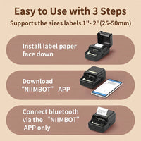 Niimbot B21 Mini Portable Printer Adhesive Label Thermal Printer Wireless Bluetooth For Sticker Labeling Machine Printer