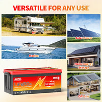 MOSEWORTH 24V 100Ah LiFePO4 Lithium Battery with 100A BMS 8000+ Deep Cycles Rechargeable Batteries for  Campers Trolling Motor