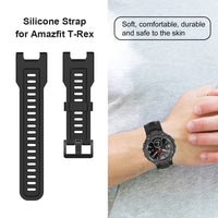 Silicone Watch Strap Band Replacement for Huami Amazfit T-Rex Pro/Amazfit T-Rex