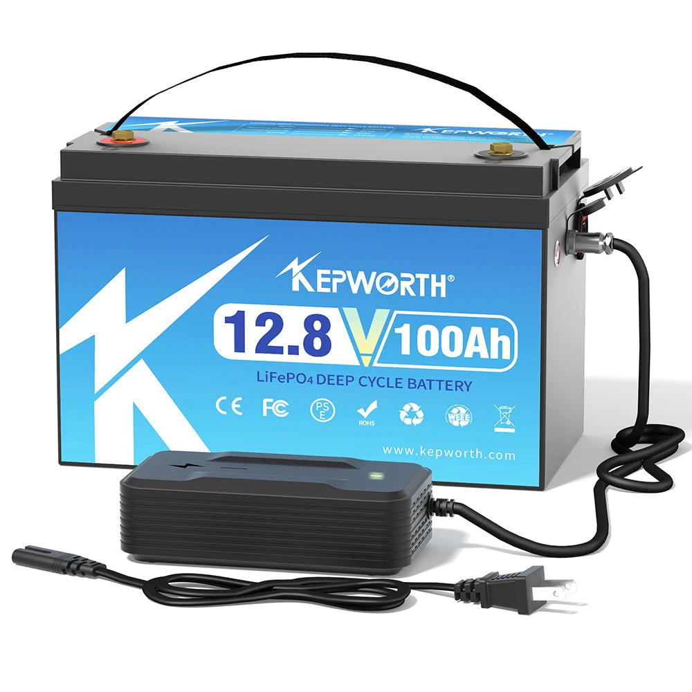 Limited Time Promotion EU Stock 12V Lifepo4 Battery 100Ah 120Ah 200Ah Support  Series/Parallel for RV Marine Trolling Motor