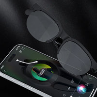AI Intelligent Translation Glasses Bluetooth-Compatible 5.4 Wireless Sunglasses Built-in Microphone Speakers Wireless Headphones