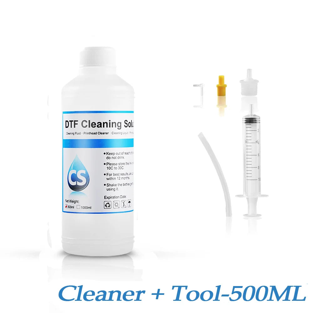 DTF Cleaner DTF cleaning Solution Liquid For DTF (Direct Transfer Film) Printer Printhead Tube Cleaning  (3 Capacity Options)