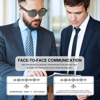 AI Intelligent Translation Glasses Bluetooth-Compatible 5.4 Wireless Sunglasses Built-in Microphone Speakers Wireless Headphones