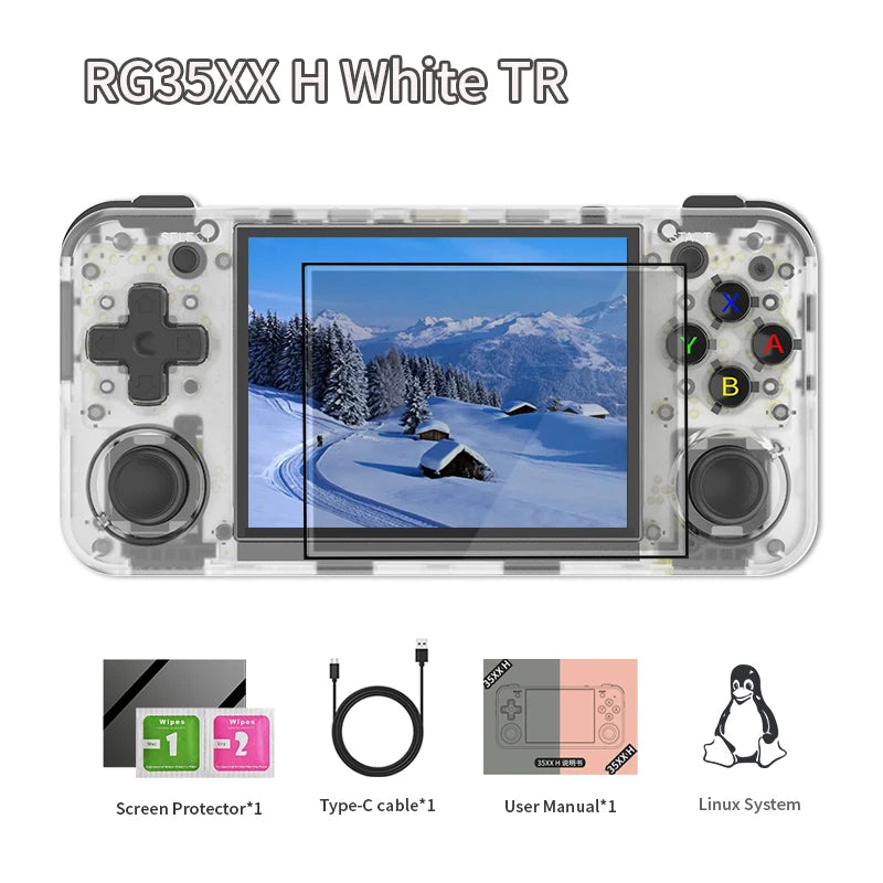 ANBERNIC RG35XX H Retro Handheld Game Console Linux 64-bit 3.5-inch IPS 640*480 Screen Video Gaming Player Supports WIFI TV Out
