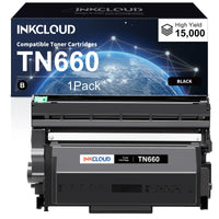 INKCLOUD TN660 Toner Cartridge Compatible for Brother TN660 TN630 DR630 HL-L2300D HL-L2360DW DCP-L2520DW MFC-L2700DW MFC-L2740DW