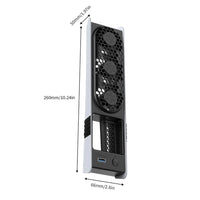 For PS5 Pro/PS5 Slim Cooling Fan Efficient Cooling System External Fan Cooler for Playstation 5 Pro/Slim Disc & Digital Edition