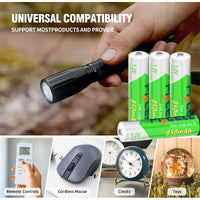 12PC PKCELL AAA 850mAh battery 1.2v Precharge NI-MH Batteries AAA Rechargeable Battery with 3PC nimh AAA Battery box holder