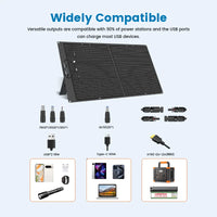 100W Solar Panel Portable Folding 54W 36W 21W Solar Generator for Camping Balcony photovoltaic panels Waterproof