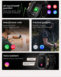 HAYLOU IRON N1 Smartwatchs 2.13’’ AMOLED Display 5ATM Waterproof Bluetooth Call Outdoor Sport Smart Watch 30 Days Battery Life