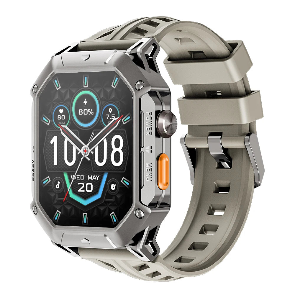 HAYLOU IRON N1 Smartwatchs 2.13’’ AMOLED Display 5ATM Waterproof Bluetooth Call Outdoor Sport Smart Watch 30 Days Battery Life