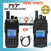TYT NEW AES256 Encryption MD-UV380/390  Digital Walkie Talkie VHF UHF Dual Band Waterproof Radio GPS Ham Radio DMR Walkie Talkie