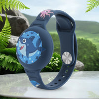 AirTag Bracelet Kid Children Anti-lost Bracelet Waterproof Silicone GPS Tracker Wristband for AirTag Kids Necklace Watch Band