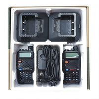 2pcs BAOFENG UV-5R 5W 8W High Power Dual Band Two Way Radio Long Range Handheld Portable Walkies Talkies For Hunting