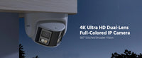 ANNKE 8MP 180°Panoramic Security Camera System POE Protection Dual Lens Camera Two Way Audio 8CH NVR Video CCTV Surveillance Kit