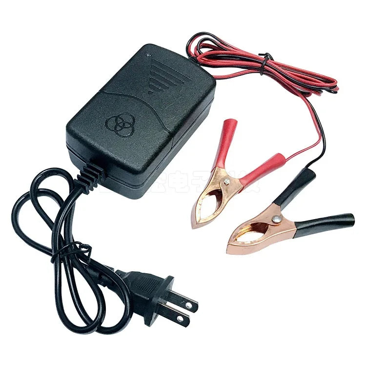 12V Automatic Battery Charger Replacement 1A Charging for Car Vecihle Truck Motorcycle Smart Compact Sealed Lead Acid EU/US Plug
