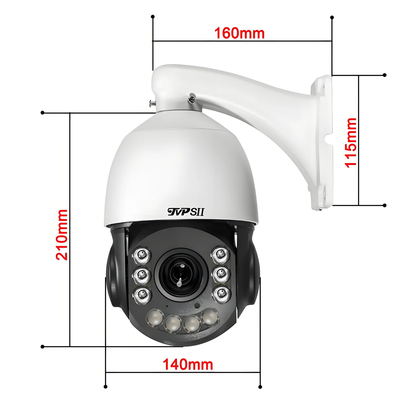 Metal Onvif Laser Infrared Auto Tracking Cruise 8MP 4K 90X Optical Zoom 360° Audio POE PTZ Surveillance Speed Dome IP Camera