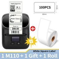 Phomemo M110 Self-adhesive Smart Thermal Label Printer for Business,Barcode Label, Price Tag, Address Wireless Sticker Printer