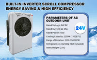 Treeligo 2025 12V Car Parking Air Conditioner 10500btu electrical Split Air AC Unit For RV Truck Tractors Van Motorhome Camper