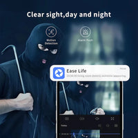 4PC Ease Life APP, Security Camera Indoor, 1080P Pet Camera, Pet Camera with Phone App, Foldable Baby Camera for Home Security,