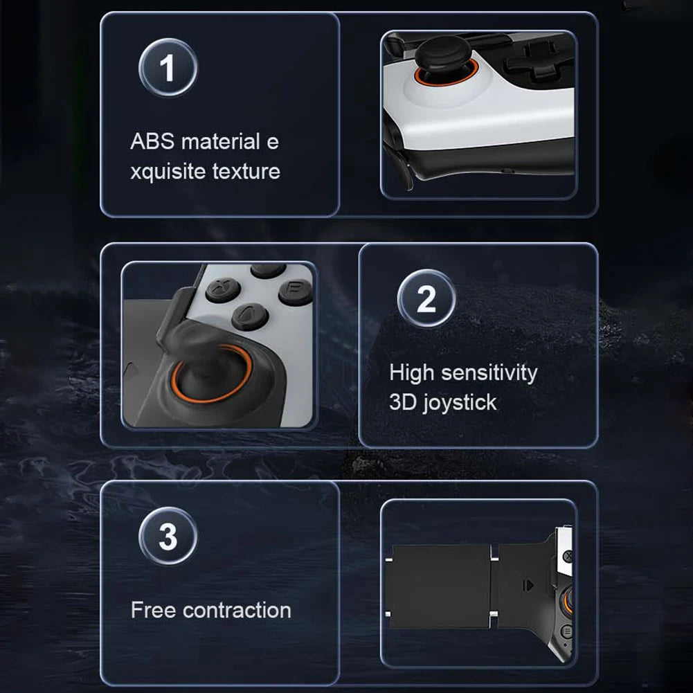 Mobile Phone Game Controller Bluetooth Compatible 53 Macro Function Wireless Gamepad for iPhone iPad Android PC and Switch