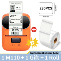 Phomemo M110 Self-adhesive Smart Thermal Label Printer for Business,Barcode Label, Price Tag, Address Wireless Sticker Printer