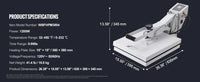VEVOR Heat Press Machine 15" x 15"  / 16" x 20" / 16" x 24" Sublimation Printer Manual Clamshell Transfer on DIY T-shirt Pillow