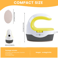 HTVRONT 2nd Gen Portable MINI Heat Press Machine DIY Auto Easy Heating Transfer Iron On HTV for Clothes Bags Shoes Hat T-shirts