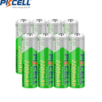 2/4/8/12/20PC AA 2200mAh Rechargeable Battery 1.2V NIMH 2A AA Pre-charged LSD Batteries for clock,toys,wireless mouse