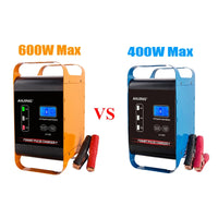 Super Large 600W 400W Car Battery Charger 12V 24V Universal 50A/30A Quick Charge Battery Charge Device for SUV Truck Car Battery