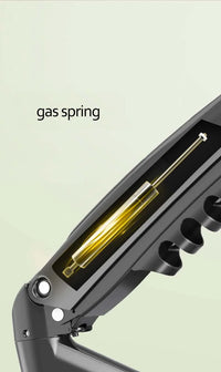 Northbayou F160-FP 10"-17" laptop mount 360 rotate 10"-27" air press full motion gas spring  10"-27" two monitor  clamp desk