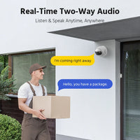 ANNKE 8MP Camera Security Dual Lens Human Detect Two Way Audio 180° Wide View Angle Panoramic Dual Lens Poe IP Camera