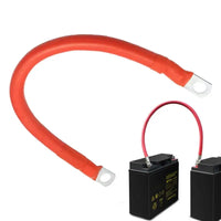 50CM Battery Inverter Cable With Terminals 4AWG Stranded Copper Cord Solar Power Connection Wire With Lug Car Accessories