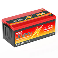 MOSEWORTH 24V 100Ah LiFePO4 Lithium Battery with 100A BMS 8000+ Deep Cycles Rechargeable Batteries for  Campers Trolling Motor