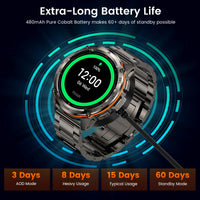 2025 Original KOSPET TANK T3 Ultra GPS Smart Watch For Men Smartwatch Waterproof 5ATM IP69K 470mAh AMOLED Bluetooth Call Watches
