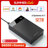 Kinhank Super Console 12T HDD 6 in 1 Multiple Systems with Hyperspin Launchbox Retrobat Playnite 86000+ Games For PS3/PS2/PSP